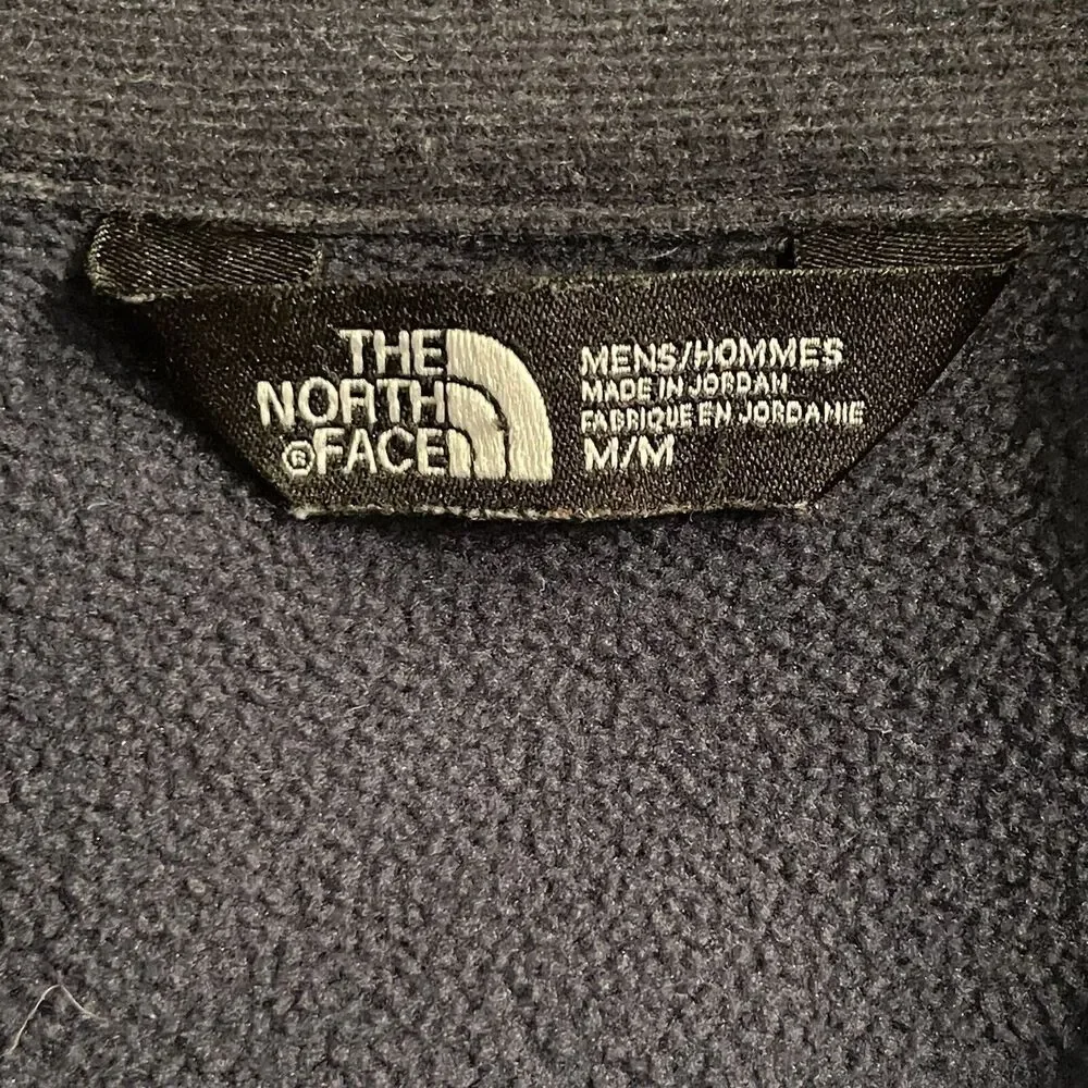 The North Face Sweater Knit Fleece 1/4 Zip Pullover Mock Neck‎ Mens M EUC